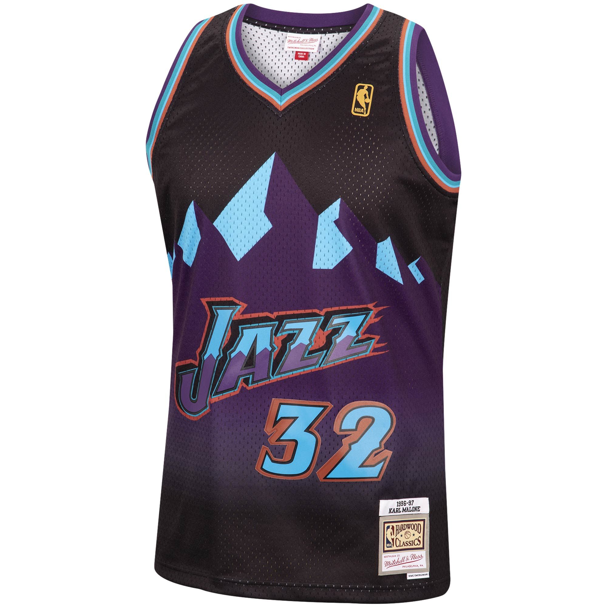 Black karl malone jersey clearance
